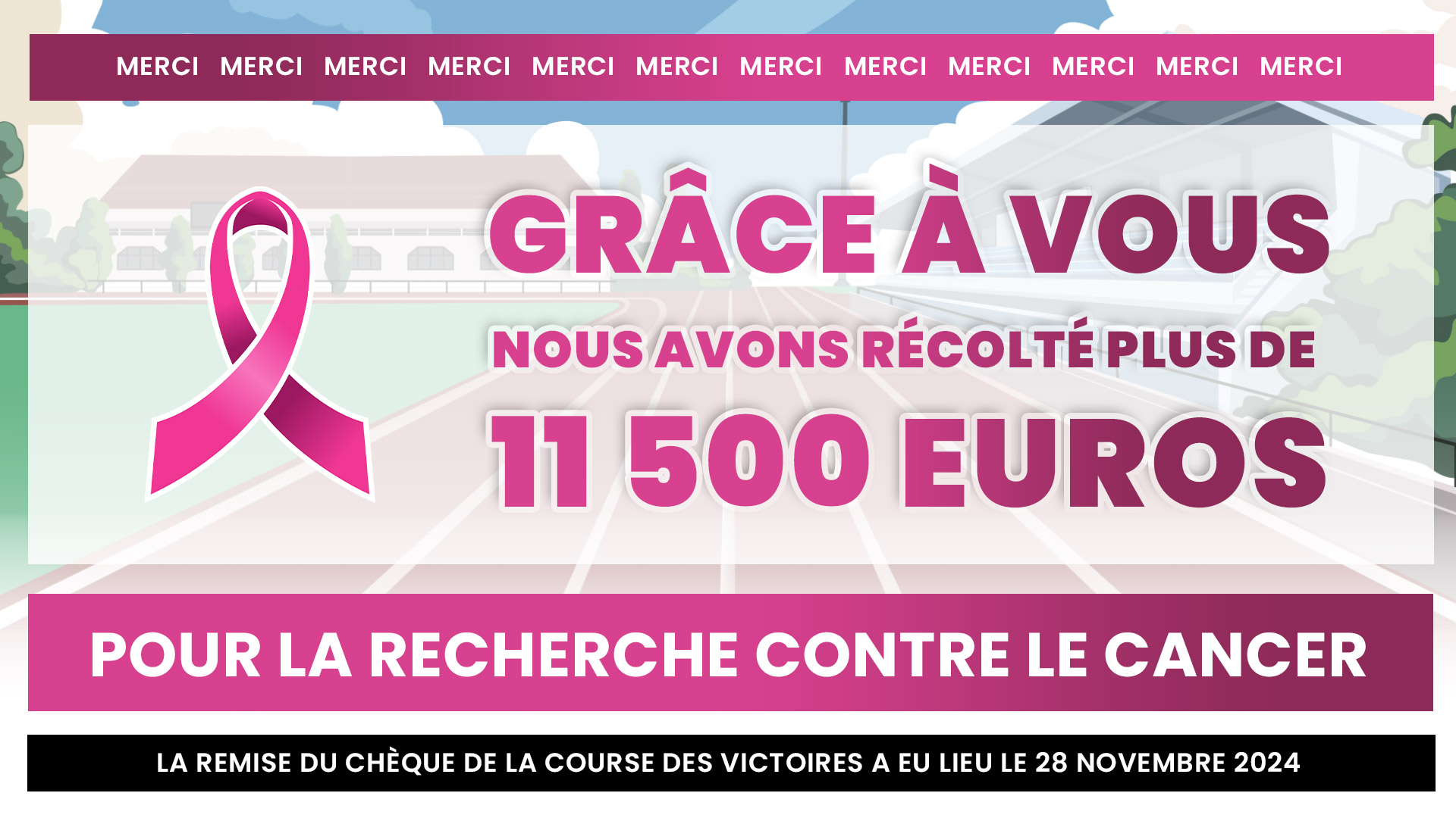 Les Foulées Châtillonnaises | Edition 2024 | Grâce à vous nous avons récoltés plus de 11 500€