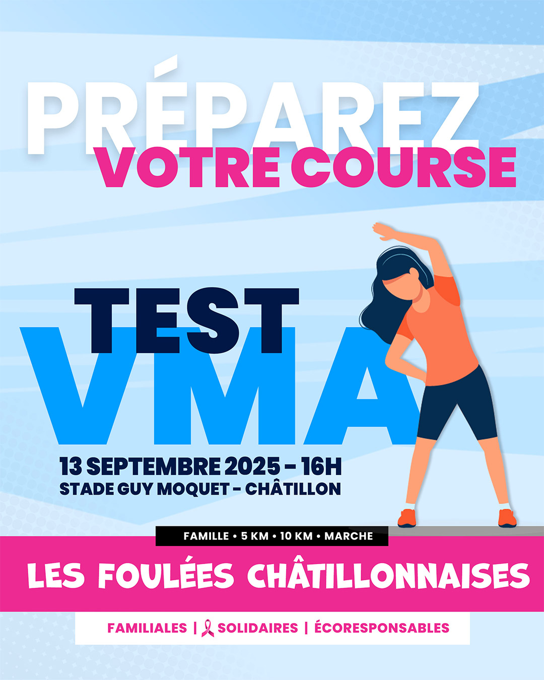 Préparez votre course - Test VMA - Les Foulées Châtillonnaises