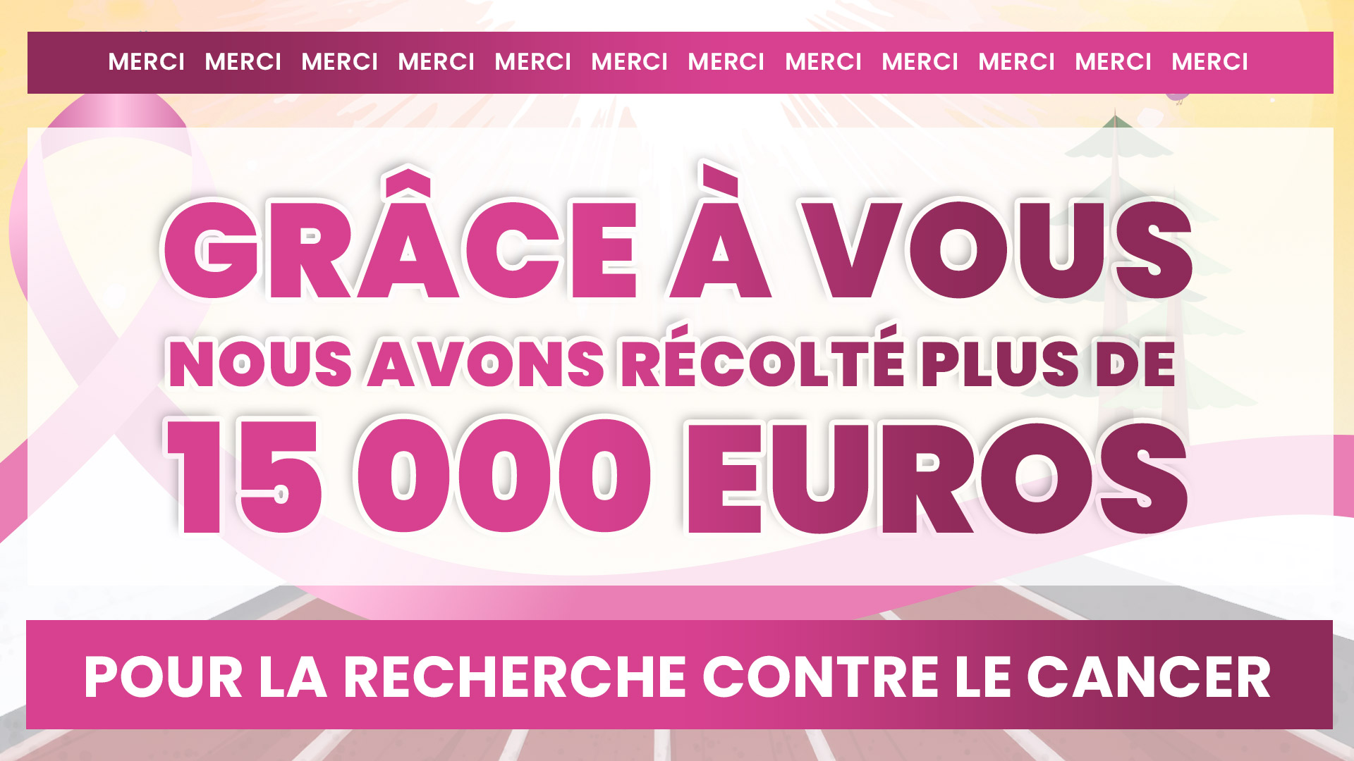 Grâce à vous nous avons récoltés 15000€ pour l'édition 2025 des Foulées Châtillonnaises