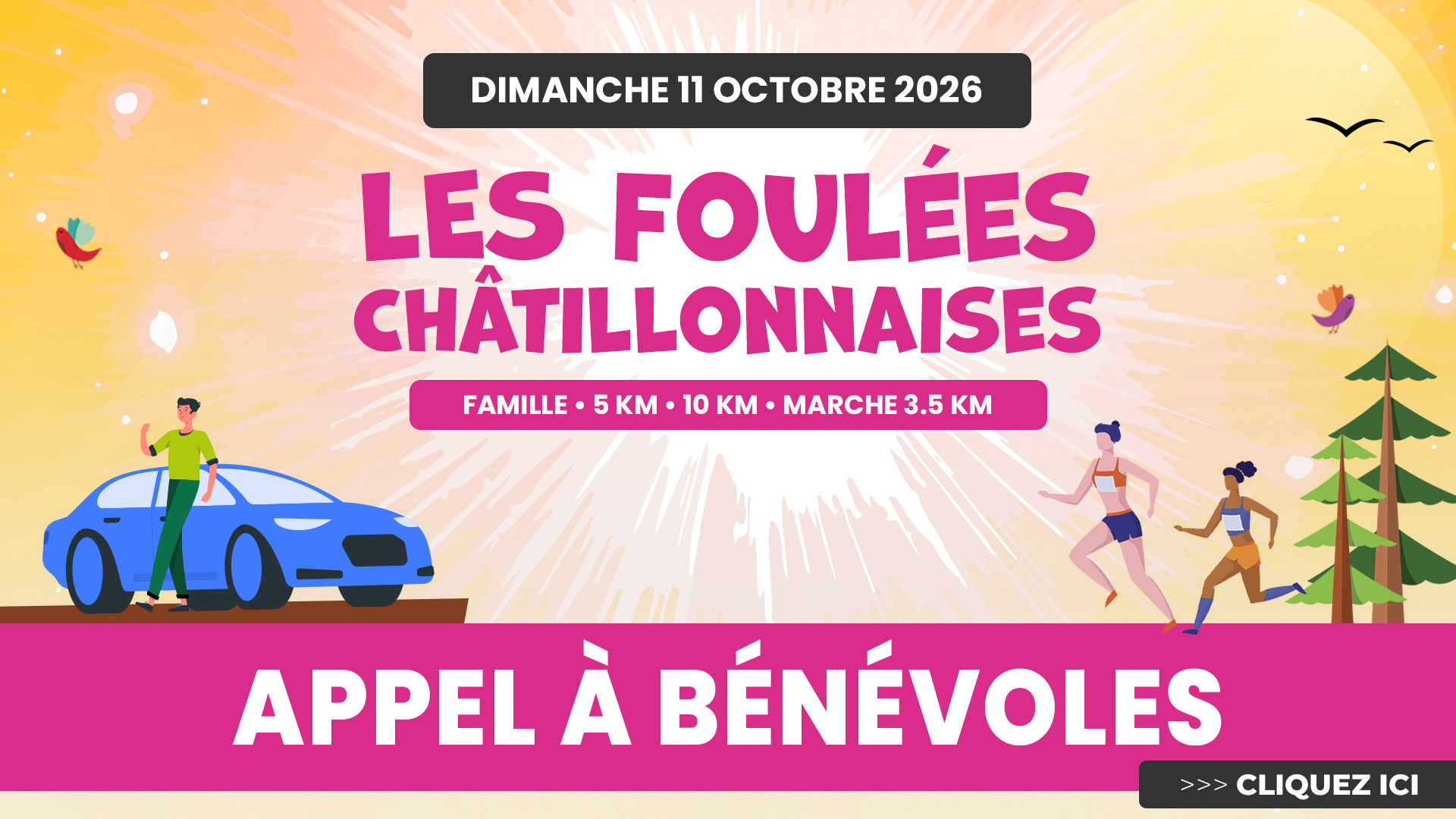 Appel à bénévoles aux Foulées Châtillonnaises